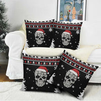 Cat Skull Santa Christmas Pillow Cover Xmas Holiday Patterns - Wonder Print Shop
