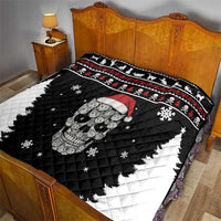 Cat Skull Santa Christmas Quilt Xmas Holiday Patterns - Wonder Print Shop