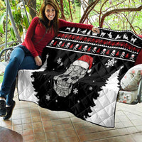 Cat Skull Santa Christmas Quilt Xmas Holiday Patterns - Wonder Print Shop