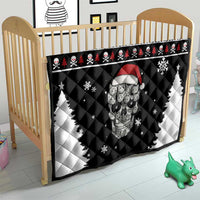 Cat Skull Santa Christmas Quilt Xmas Holiday Patterns - Wonder Print Shop