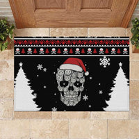 Cat Skull Santa Christmas Rubber Doormat Xmas Holiday Patterns - Wonder Print Shop