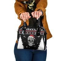 Cat Skull Santa Christmas Shoulder Handbag Xmas Holiday Patterns - Wonder Print Shop