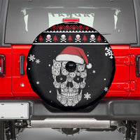 Cat Skull Santa Christmas Spare Tire Cover Xmas Holiday Patterns - Wonder Print Shop