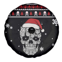 Cat Skull Santa Christmas Spare Tire Cover Xmas Holiday Patterns - Wonder Print Shop
