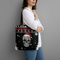 Cat Skull Santa Christmas Tote Bag Xmas Holiday Patterns - Wonder Print Shop