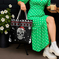 Cat Skull Santa Christmas Tote Bag Xmas Holiday Patterns - Wonder Print Shop