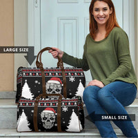 Cat Skull Santa Christmas Travel Bag Xmas Holiday Patterns - Wonder Print Shop