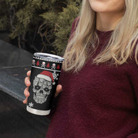 Cat Skull Santa Christmas Tumbler Cup Xmas Holiday Patterns - Wonder Print Shop