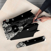 Cat Skull Santa Christmas Umbrella Xmas Holiday Patterns - Wonder Print Shop