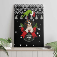 Cavalier King Charles Spaniel Xmas Ball Christmas Canvas Wall Art Xmas Holiday Patterns - Wonder Print Shop