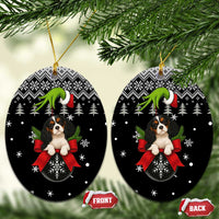 Cavalier King Charles Spaniel Xmas Ball Christmas Ceramic Ornament Xmas Holiday Patterns - Wonder Print Shop