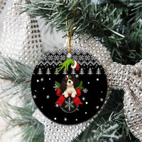 Cavalier King Charles Spaniel Xmas Ball Christmas Ceramic Ornament Xmas Holiday Patterns - Wonder Print Shop