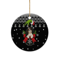 Cavalier King Charles Spaniel Xmas Ball Christmas Ceramic Ornament Xmas Holiday Patterns - Wonder Print Shop