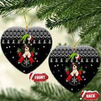 Cavalier King Charles Spaniel Xmas Ball Christmas Ceramic Ornament Xmas Holiday Patterns - Wonder Print Shop