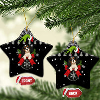 Cavalier King Charles Spaniel Xmas Ball Christmas Ceramic Ornament Xmas Holiday Patterns - Wonder Print Shop