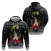 Cavalier King Charles Spaniel Xmas Ball Christmas Hoodie Xmas Holiday Patterns - Wonder Print Shop