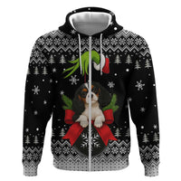 Cavalier King Charles Spaniel Xmas Ball Christmas Hoodie Xmas Holiday Patterns - Wonder Print Shop
