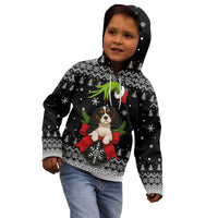 Cavalier King Charles Spaniel Xmas Ball Christmas Kid Hoodie Xmas Holiday Patterns - Wonder Print Shop