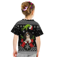 Cavalier King Charles Spaniel Xmas Ball Christmas Kid T Shirt Xmas Holiday Patterns - Wonder Print Shop