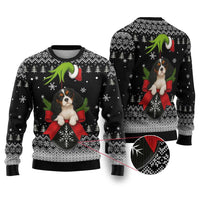 Cavalier King Charles Spaniel Xmas Ball Christmas Ugly Christmas Sweater Xmas Holiday Patterns TS04