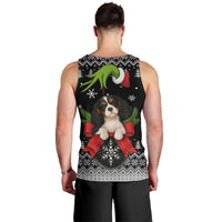 Cavalier King Charles Spaniel Xmas Ball Christmas Men Tank Top Xmas Holiday Patterns - Wonder Print Shop