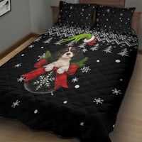 Cavalier King Charles Spaniel Xmas Ball Christmas Quilt Bed Set Xmas Holiday Patterns - Wonder Print Shop