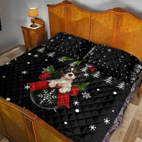 Cavalier King Charles Spaniel Xmas Ball Christmas Quilt Bed Set Xmas Holiday Patterns - Wonder Print Shop