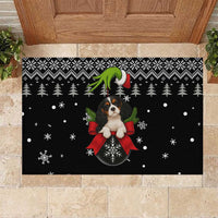 Cavalier King Charles Spaniel Xmas Ball Christmas Rubber Doormat Xmas Holiday Patterns - Wonder Print Shop