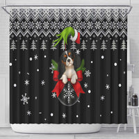 Cavalier King Charles Spaniel Xmas Ball Christmas Shower Curtain Xmas Holiday Patterns - Wonder Print Shop