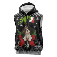 Cavalier King Charles Spaniel Xmas Ball Christmas Sleeveless Zip Hoodie Xmas Holiday Patterns - Wonder Print Shop