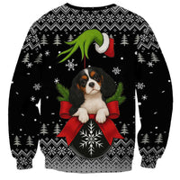 Cavalier King Charles Spaniel Xmas Ball Christmas Sweatshirt Xmas Holiday Patterns - Wonder Print Shop