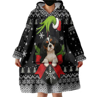 Cavalier King Charles Spaniel Xmas Ball Christmas Wearable Blanket Hoodie Xmas Holiday Patterns - Wonder Print Shop