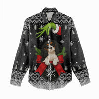 Cavalier King Charles Spaniel Xmas Ball Christmas Women Casual Shirt Xmas Holiday Patterns - Wonder Print Shop