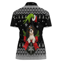 Cavalier King Charles Spaniel Xmas Ball Christmas Women Polo Shirt Xmas Holiday Patterns - Wonder Print Shop