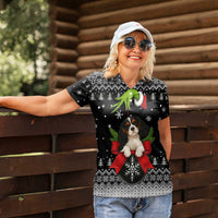Cavalier King Charles Spaniel Xmas Ball Christmas Women Polo Shirt Xmas Holiday Patterns - Wonder Print Shop