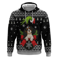 Cavalier King Charles Spaniel Xmas Ball Christmas Zip Hoodie Xmas Holiday Patterns - Wonder Print Shop