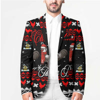 Chicken Farm Christmas Blazer Xmas Holiday Patterns - Wonder Print Shop