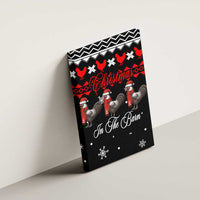 Chicken Farm Christmas Canvas Wall Art Xmas Holiday Patterns - Wonder Print Shop