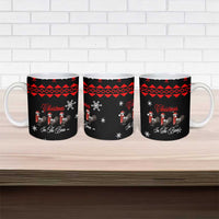Chicken Farm Christmas Ceramic Mug Xmas Holiday Patterns - Wonder Print Shop