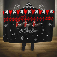 Chicken Farm Christmas Hooded Blanket Xmas Holiday Patterns - Wonder Print Shop