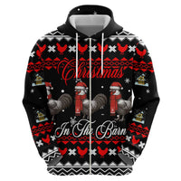 Chicken Farm Christmas Hoodie Xmas Holiday Patterns - Wonder Print Shop