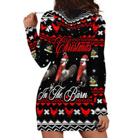 Chicken Farm Christmas Hoodie Dress Xmas Holiday Patterns - Wonder Print Shop