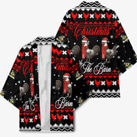 Chicken Farm Christmas Kimono Xmas Holiday Patterns - Wonder Print Shop