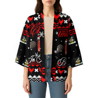 Chicken Farm Christmas Kimono Xmas Holiday Patterns - Wonder Print Shop
