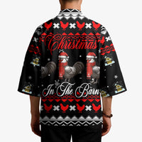 Chicken Farm Christmas Kimono Xmas Holiday Patterns - Wonder Print Shop