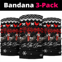 Chicken Farm Christmas Neck Gaiter Xmas Holiday Patterns - Wonder Print Shop