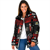Chicken Farm Christmas Padded Jacket Xmas Holiday Patterns - Wonder Print Shop