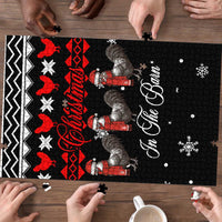 Chicken Farm Christmas Puzzle Xmas Holiday Patterns - Wonder Print Shop
