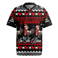 Chicken Farm Christmas Rugby Jersey Xmas Holiday Patterns - Wonder Print Shop