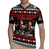 Chicken Farm Christmas Rugby Jersey Xmas Holiday Patterns - Wonder Print Shop